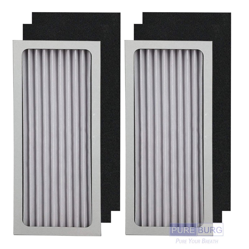 PUREBURG 990051000 Replacement True HEPA Filter Set Compatible with Hamilton Beach TrueAir 04383 04384 04385 04386 Compact Pet Air Purifier,H13 Activated Carbon,2-Pack - Image 5